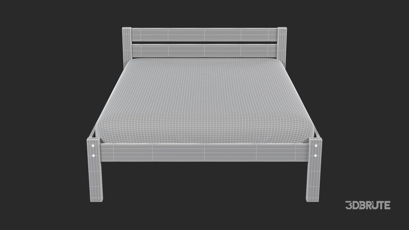 Classic Wooden Bed Image 14