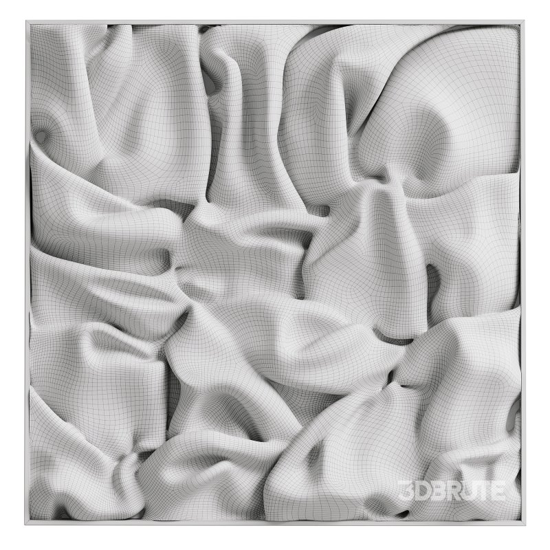 Abstract Glossy Metal Wall Panel Image 4