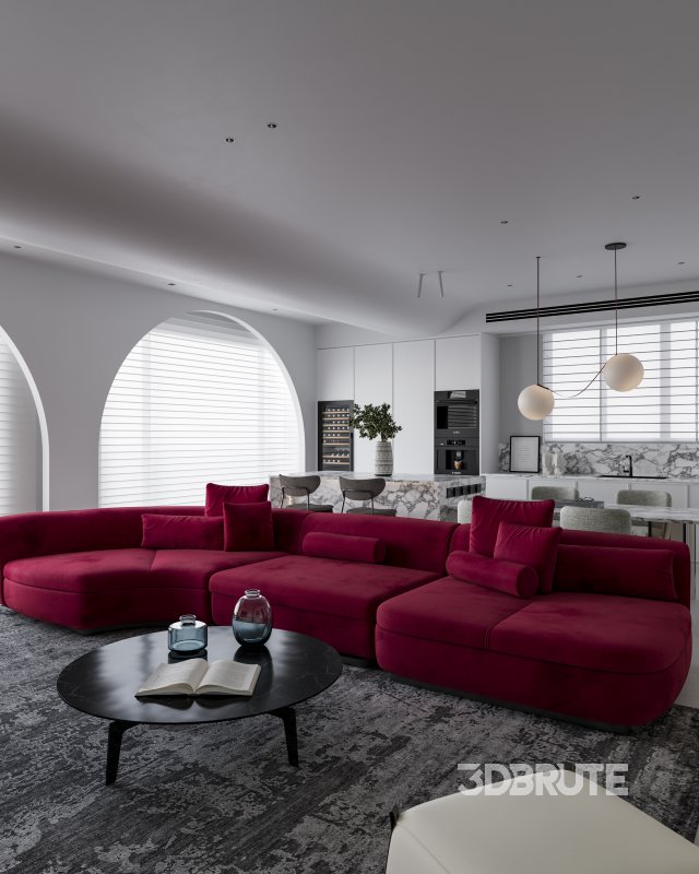 Modern living and dining room Image 3