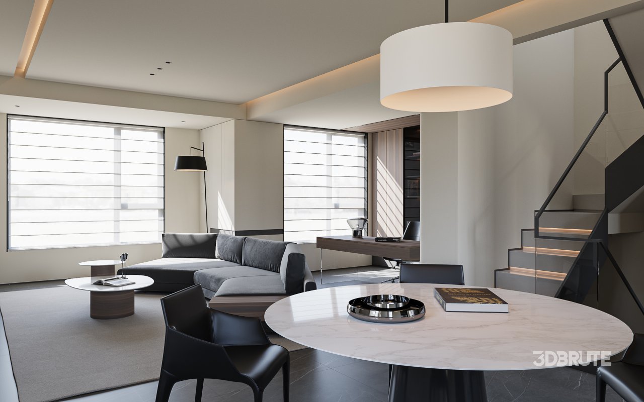 Modern living and dining room Image 5