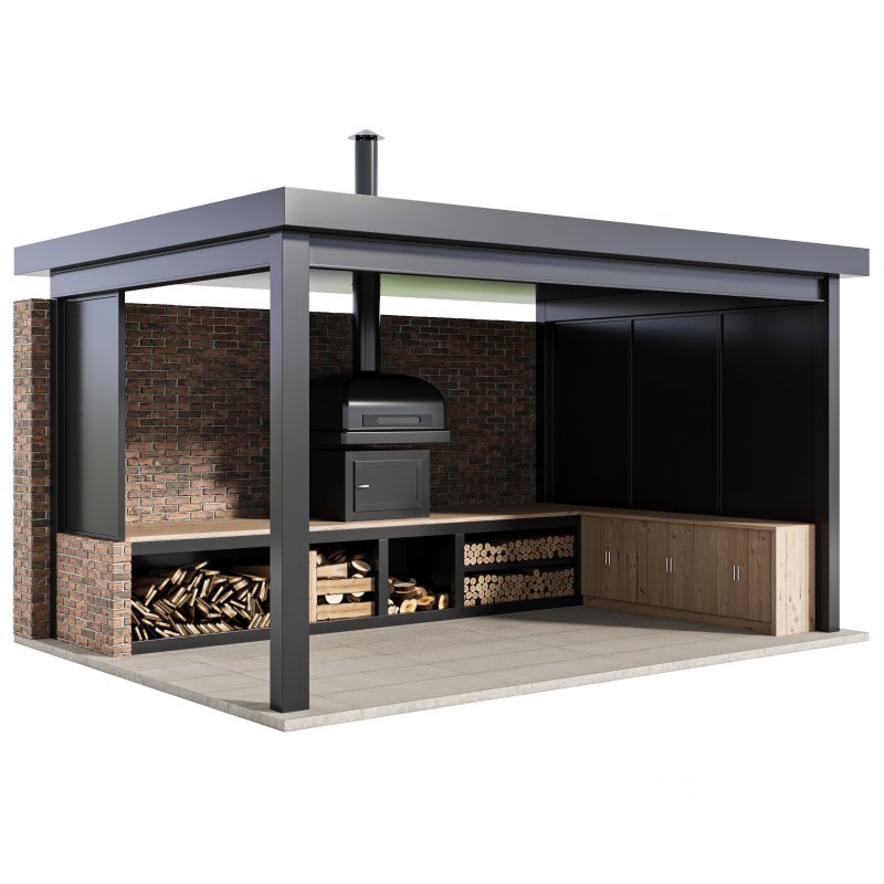 Modern Outdoor Kitchen 03 Image 1