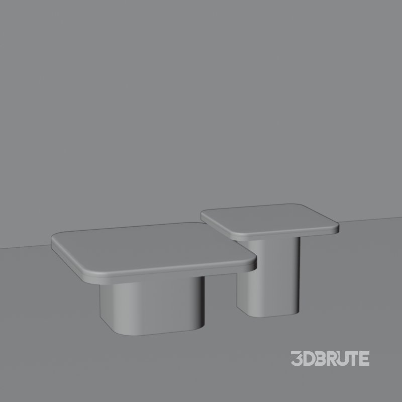 Modern Marble Coffee Table Set Image 2