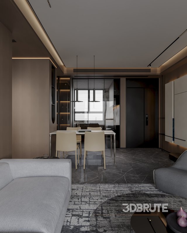 Modern living and dining room Image 4