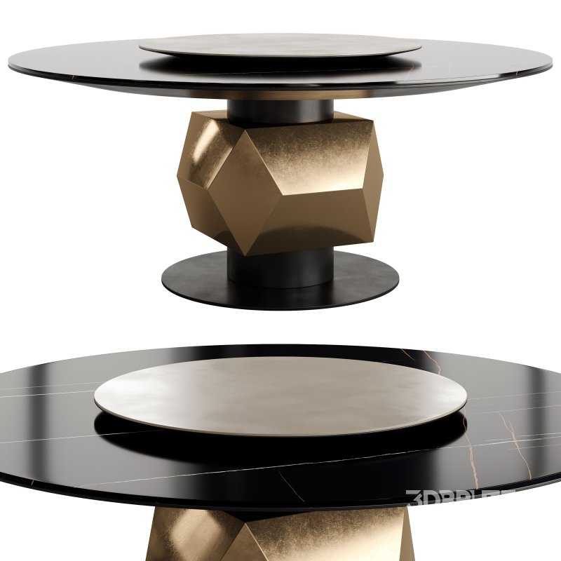 TL-2920 Round Dining Table by Tonino Lamborghini Image 1