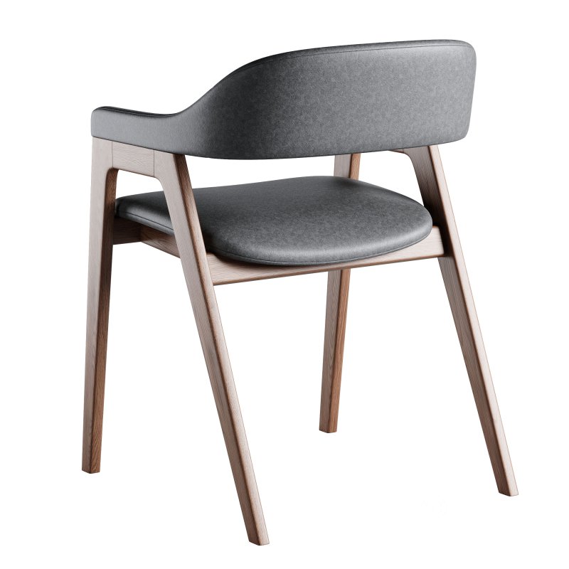 Lando Leather Dining Chair Image 2