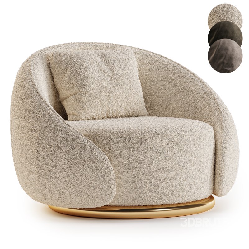 GHIDINI1961 ABBRACCI armchair 2 Image 3