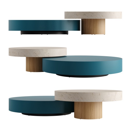 DOLMEN Round Coffee Table by Lema