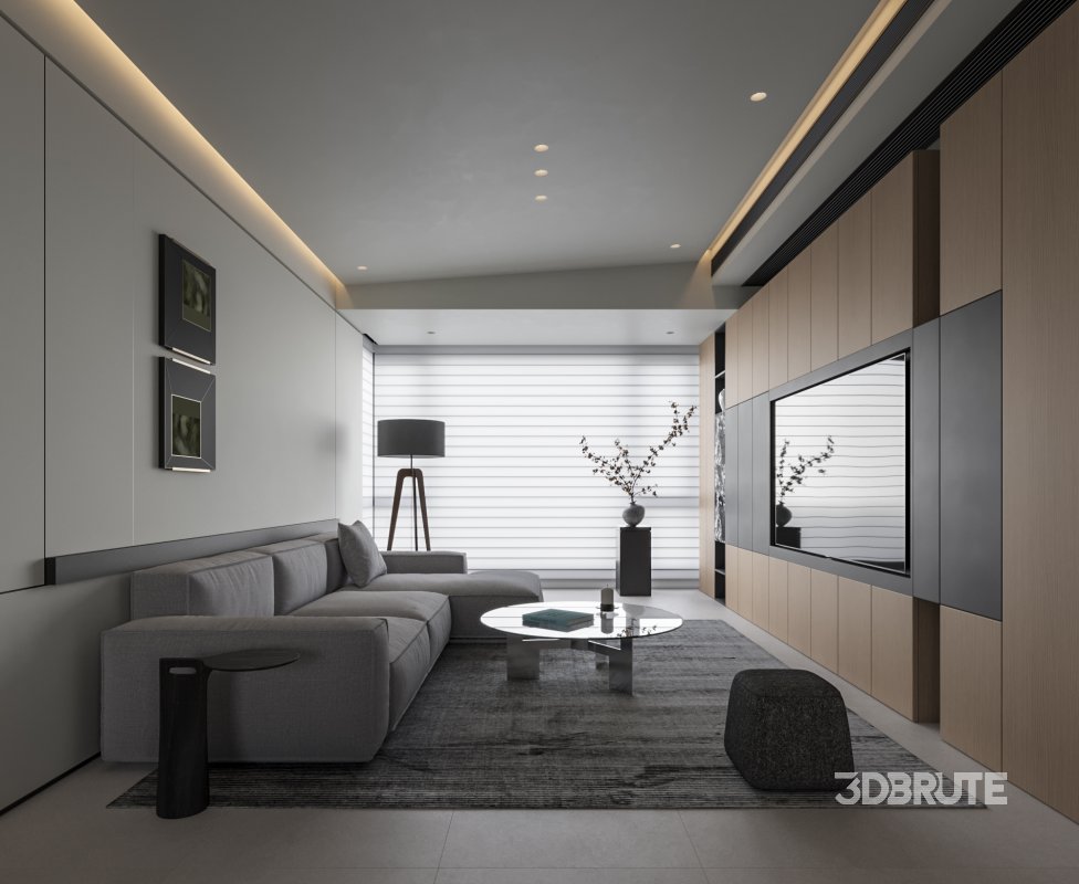 Modern living and dining room Image 1
