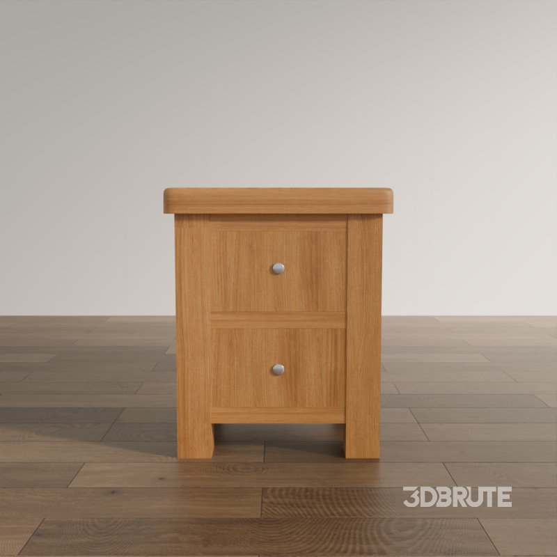 2-Drawer Traditional Bedside Table Image 5