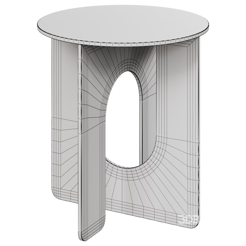 Twist Purple Blue Gradient Glass Side Table by Studio Monsoleil Image 2