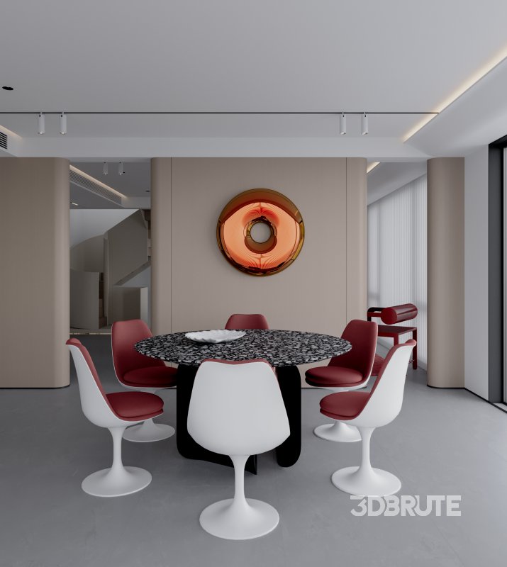 Modern living and dining room Image 3