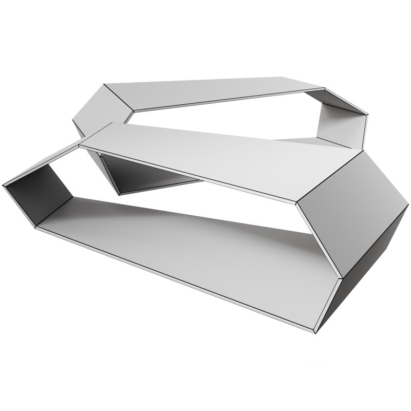 Tonelli Dekon 2 Glass Coffee Table by Karim Rashid Image 1