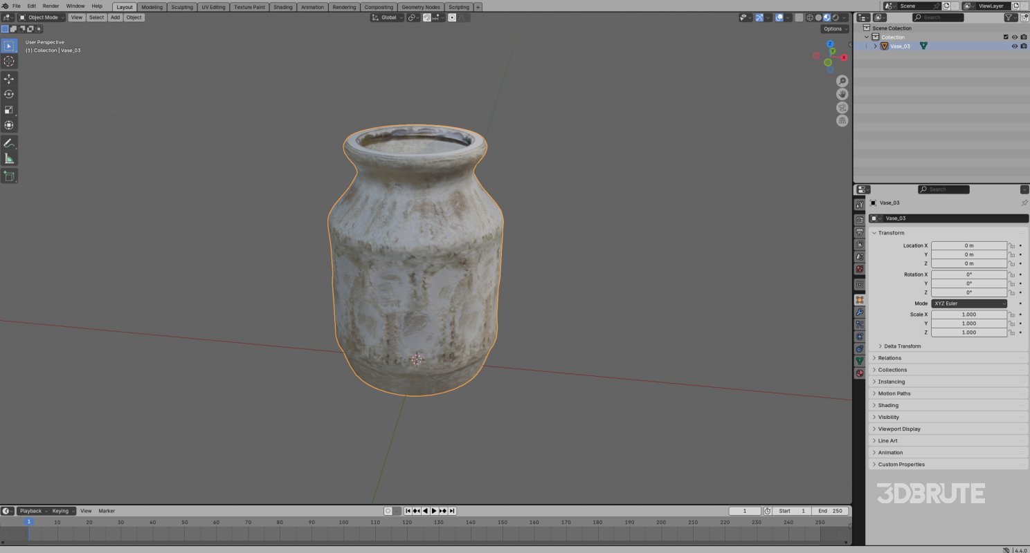 Old Clay Vase Image 16