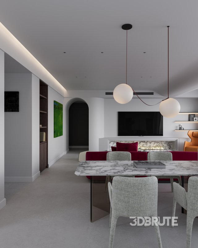 Modern living and dining room Image 5