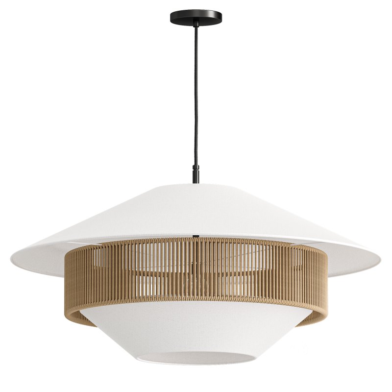 Stevie Mixed Woven Pendant Image 3