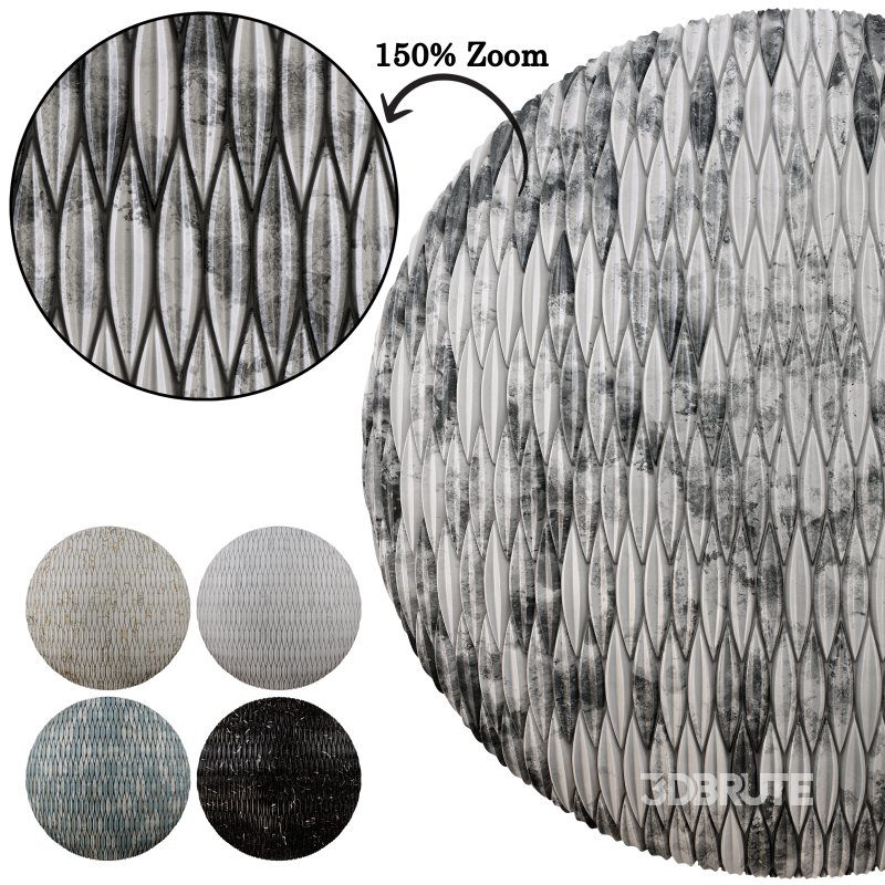 Modern 3D Ceramic Wall Tiles (Seamless) Image 1