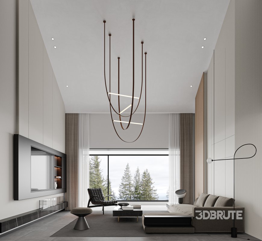 Modern living and dining room Image 2