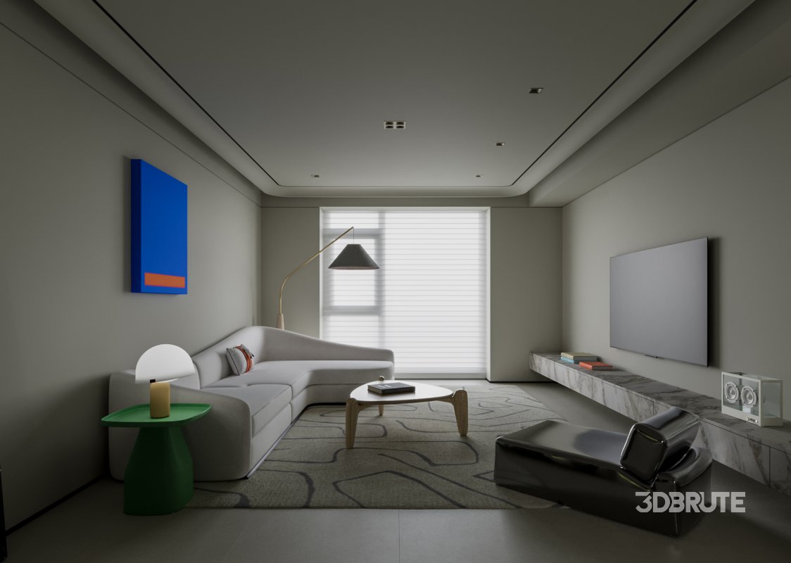 Modern living and dining room Image 1
