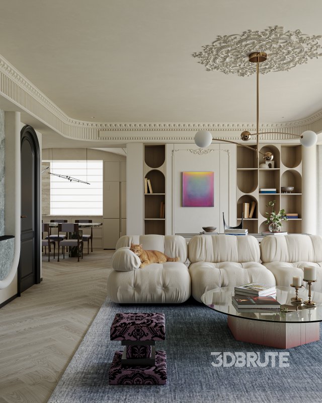 Living Room Dining Room Kitchen Image 6