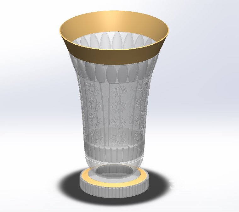 Flower vase models: 3D printing, metal processing, glass and crystal, interior decoration. Image 2