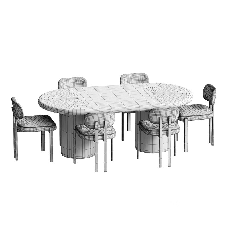 Kaya Rectangle Table and Franka Dining Chair set Image 4