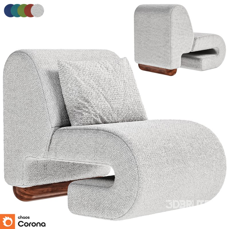 Greenapple Fabric armchair Image 1