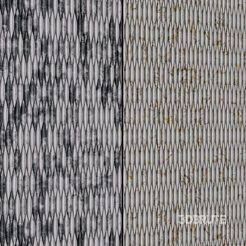 Modern 3D Ceramic Wall Tiles (Seamless) Image 3