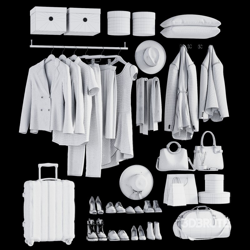 Clothing, shoes and accessories for wardrobe or shop 04 Image 5