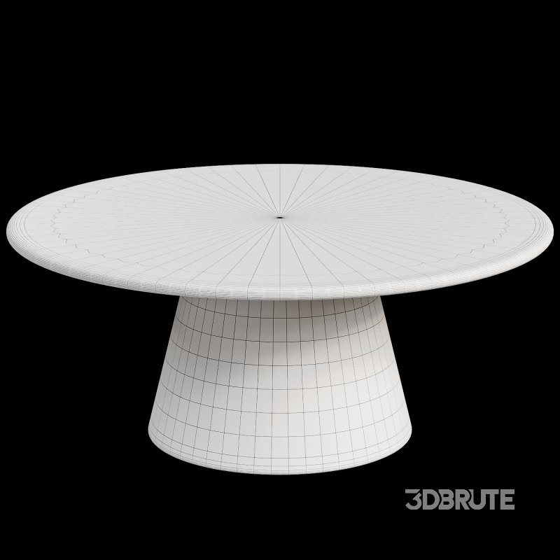 GAZZDA MUSHROOM Round oak coffee table Image 3