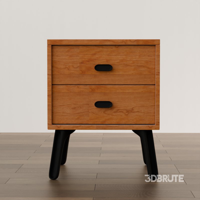 Mid-Century Modern Nightstand Image 1