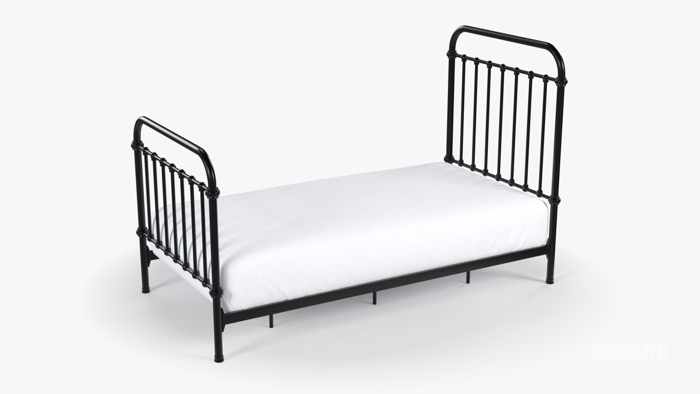 Black Metal Bed Image 4