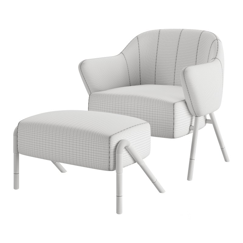 Jackie Armchair 02 by Rossato Image 3