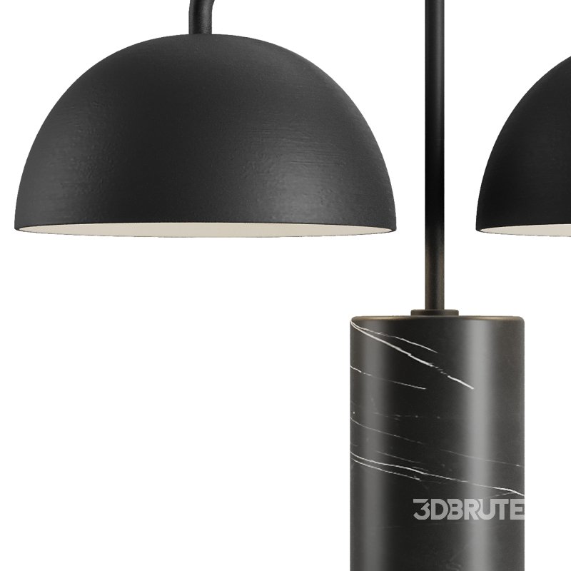 Domes Black Marble Table Lamp Image 2