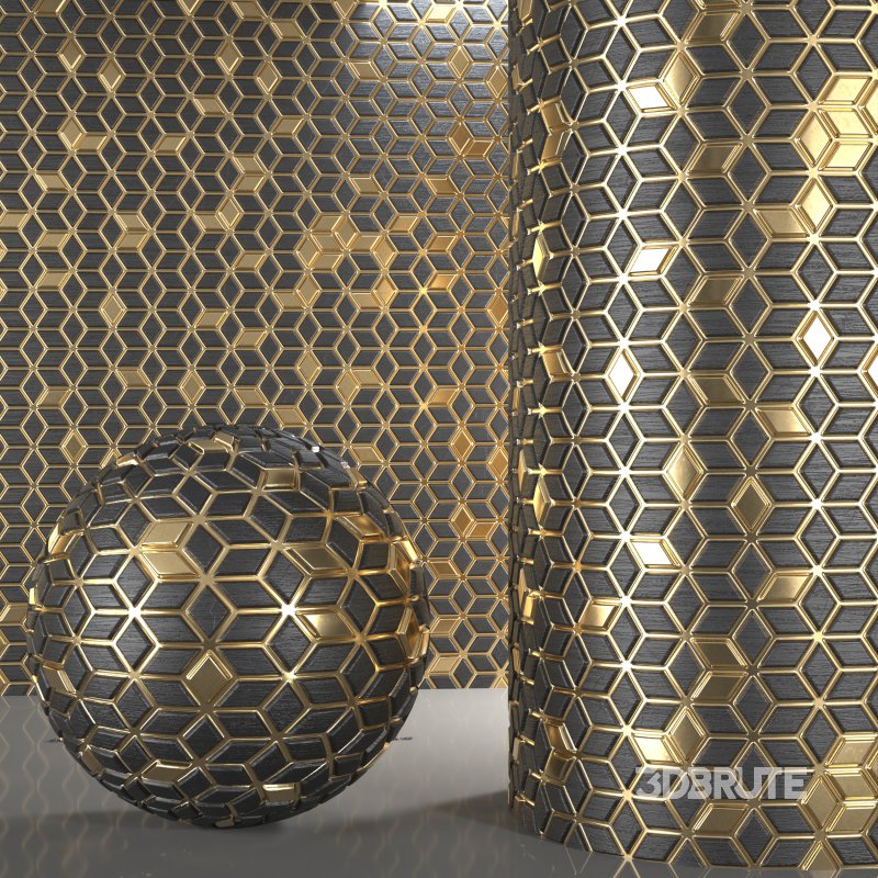 golden wall cover material Image 5