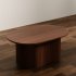 Modern Oval Wood Coffee Table - Thumbnail 5