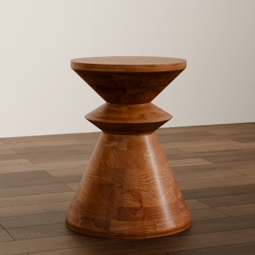 Artisan Carved Wooden Coffee Table