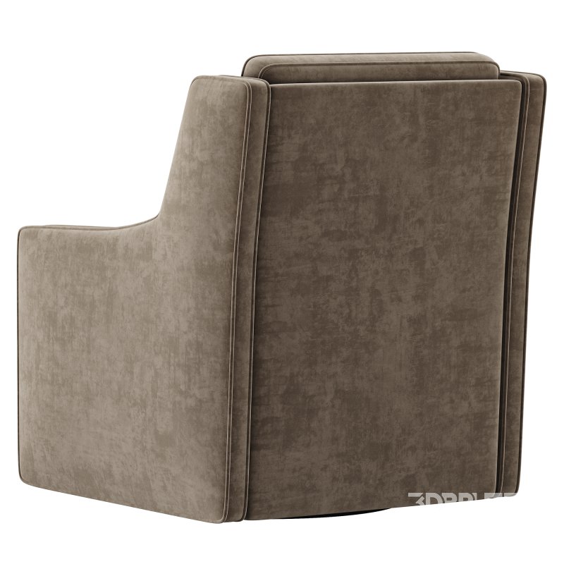 Brooksville Upholstered Swivel Armchair Image 5