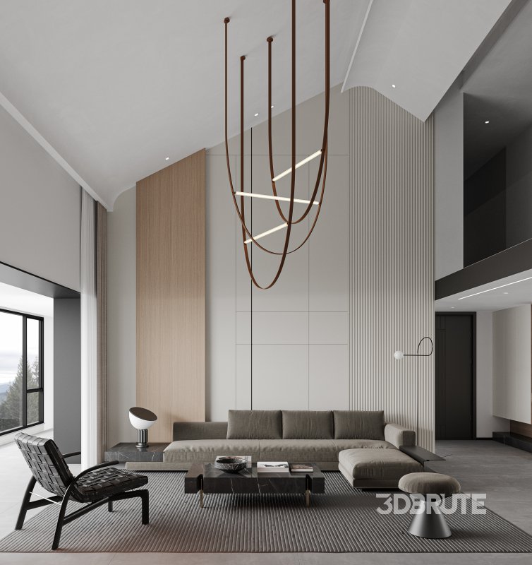 Modern living and dining room Image 1