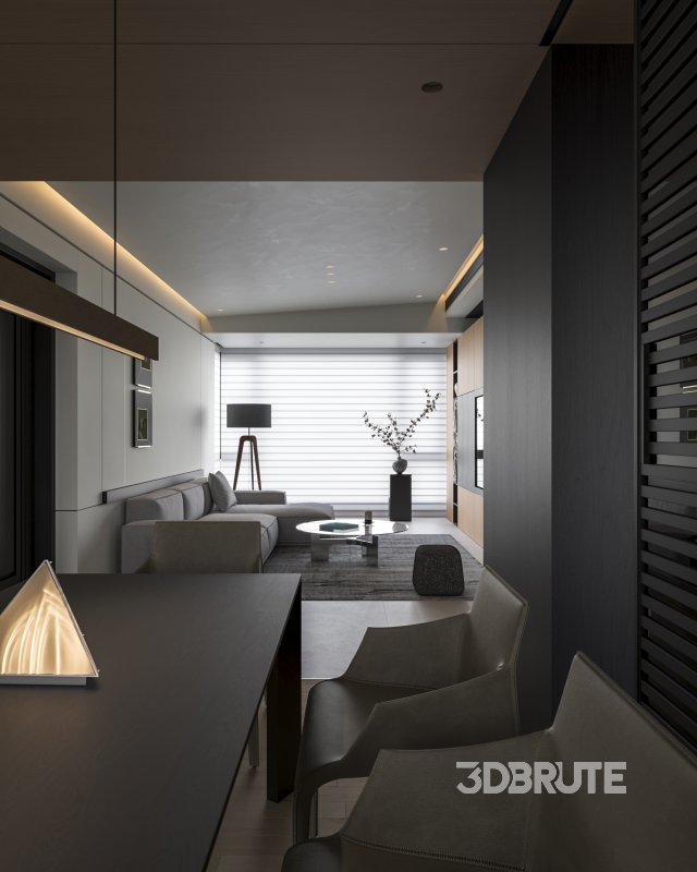 Modern living and dining room Image 7