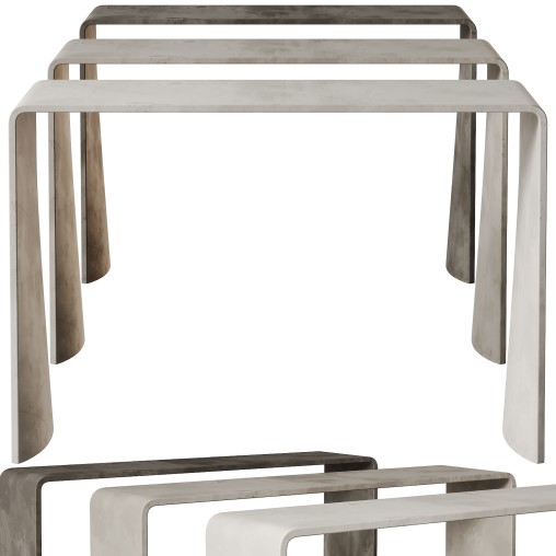 Tadao Alto Concrete Contemporary Console