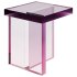 Block Table and Purple Acrylic Coffee Table - Thumbnail 6