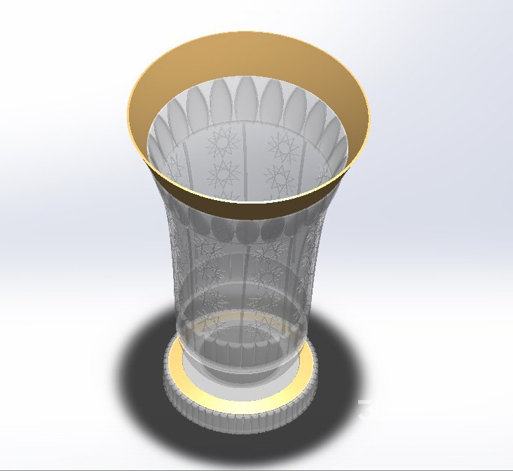 Flower vase models: 3D printing, metal processing, glass and crystal, interior decoration. Image 4