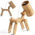 Dog Shaped Bamboo LED Desk Lamp - Thumbnail 3