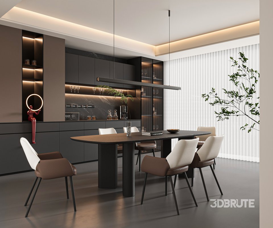 Modern dining room Image 1