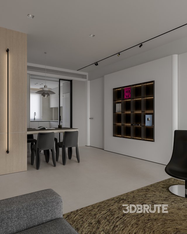 Modern living and dining room Image 6