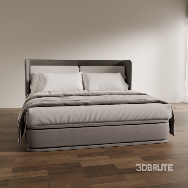 Modern Upholstered Bed Image 2