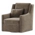 Brooksville Upholstered Swivel Armchair - Thumbnail 4