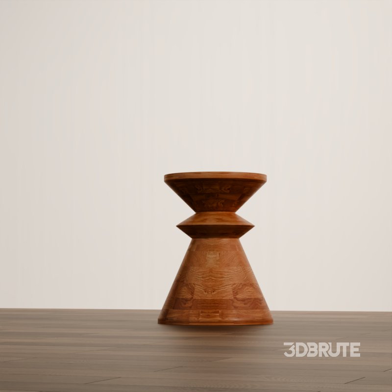 Artisan Carved Wooden Coffee Table Image 3