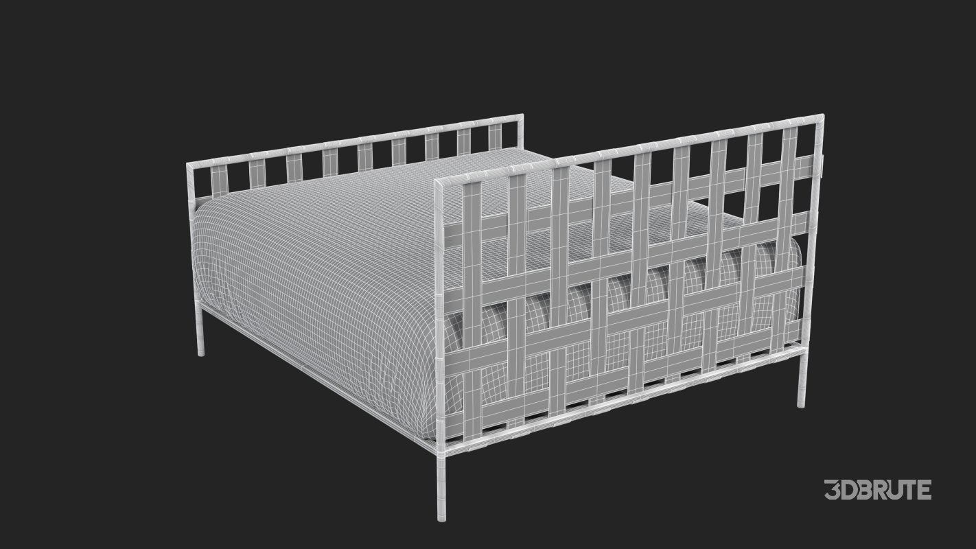 Black Metal Bed Image 12