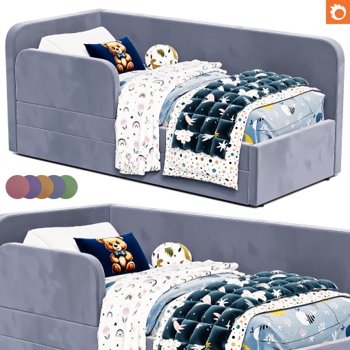 The bed is a soft corner Mocha from Chic Galicia